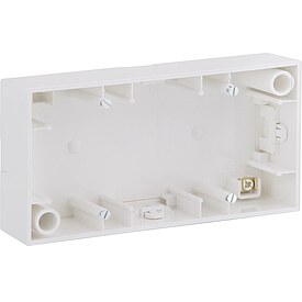 Aufputz-Gehuse Berker 2fach S.1 polarwei, glnzend - 154 x 83 x 42 mm