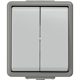 Aufputz-Serienschalter Schutzart IP44 - 75 x 66 x 54 mm