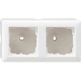 Aufputz-Gehuse 2-fach Gira Standard 55, Reinwei glnzend - 151,9 x 80,8 x 59,2 mm