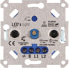 Universal Dimmer 3 - 250W Halogen-/LED-Lampen Wechselschaltung
