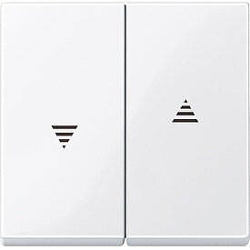 Wippe f�r Rolladenschalter und Taster System M Aktivwei� gl�nzend