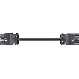 Verbindungsleit. Wieland GST18i5, schwarz, H05VV-F 5G 5-polig, Buchse - Stecker - verschiedene Varianten