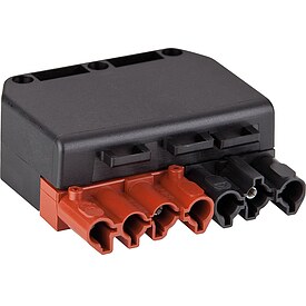 Kupplung 7-polig schwarz/braun, 250/400V, 16A System Wieland