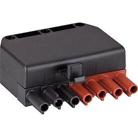 Stecker 7-polig schwarz/braun, 250/400V, 16A System Wieland