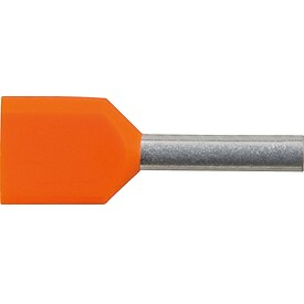 Zwillings-Aderendh�lsen isoliert - verschiedene Varianten