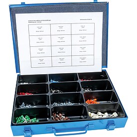 Sortimentskoffer Aderendh�lse 1560-teilig, isoliert - von 0,5 bis 30 qmm
