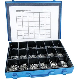 Sortimentskoffer Aderendh�lse 1450-teilig, unisoliert - von 0,75 bis 16 qmm