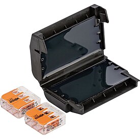 Gel Verbindungsmuffe, Easy-Protect 323, 2x Wago 221-413 - 6 x 0,2-4 mm