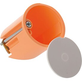 Hohlwand-Wandleuchten-Anschlussdose mit Deckel � 45 mm - Tiefe 35 mm