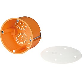 Hohlwand-Abzweigdose mit Deckel � 74 mm - Tiefe 50 mm