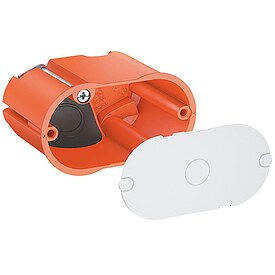 Hohlwand-Wandauslass 25 St�ck, luftdicht doppelt mit Deckel - Tiefe 45 mm