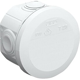 Abzweigkasten T25, IP65, lichtgrau - Mae 80 x 80 x 51 mm