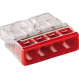 Verbindungsklemmen 2273-204, 100 Stck, rot, 4-Leiter-Klemmen