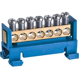 Neutralleiterklemme blau Typ 60/N 7 / 1 Stk.
