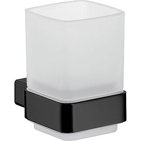 Glashalter emco loft, Glasteil satiniert, schwarz - 052013300