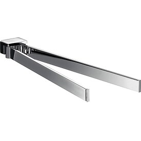 Handtuchhalter emco loft, zweiarmig, chrom, 310 mm - 055000131