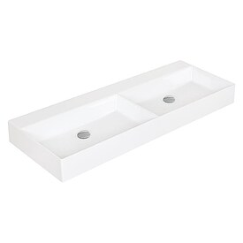 Doppelwaschtisch Elayla, ohne Hahnloch, Keramik, wei�, in versch. Gr��en