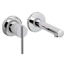 Wand-Waschtischmischer Evelia, Ausladung 155 mm mit Wandeinbaukrper, chrom - 93 069 73