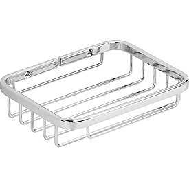 Seifenkorb Eblino, Metall verchromt, 130 x 28 x 100 mm - 93 072 25