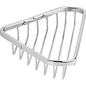 Eck-Seifenkorb Eblino, Metall verchromt, 180 x 28 x 130 mm - 93 072 27