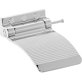 Fu�ablage + Haken Erole klappbar, Messing verchromt