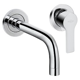 Wand-Waschtischmischer Goodlife, Ausladung 200 mm mit Wandeinbaukrper, mit Pop-Up Ablauf, chrom - 93 153 36