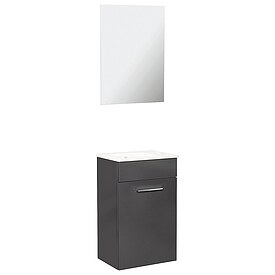 Badm�bel-Set NEO 2.0, Anthrazit hochglanz, Breite 375 mm