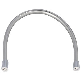 Brauseschlauch silverline DN15-600 mm, beidseitiger Drehwirbel, silber-hochgl�nzend - 93 233 69