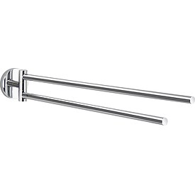 Handtuchhalter Rumba, zweiarmig, beweglich, Messing verchromt - 93 954 90