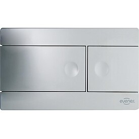 Evenes Bet�tigungsplatte Enzo chrom gl�nzend, 2-Mengen-Sp�lung, passend zu UP-Sp�lkasten 187 - 93 962 65