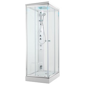 Dampfdusche Steam 1200 x 800 x 2110 mm Thermostatmischer Hand-/Seiten-/Kopfbrause, Dampfgenerator - 93 979 80