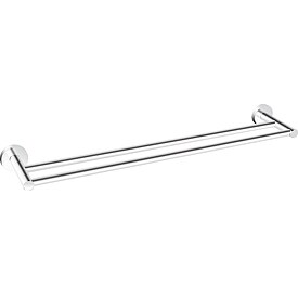 Doppelter Badetuchhalter Eight, Messing verchromt, 600 mm - 93 991 17