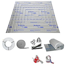 130 m Fubodenheizung-Set - Tackersystem Dmmstrke 25-2 mm - Alu-Verbundrohr 16 x 2 mm DVGW