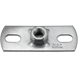 Fischer Grundplatte GPL M10 - Stahl verzinkt - 30 x 80 mm - 79666
