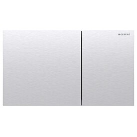 Bettigungsplatte SIGMA70 Edelstahl gebrstet, 2-Mengen-Splung - 115622FW1