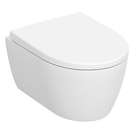 Combi-Pack Geberit Icon Wand-Tiefsp�l-WC verk�rzt, sp�lrandlos & WC-Sitz, Softclose, QuickRelease, wei� - 502381001