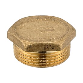 Messing Gewindefitting-Stopfen 1 1/4'' AG