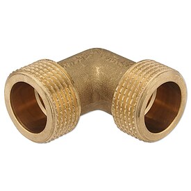 Messing Gewindefitting-Winkel 90 - 3/4'' AG x 3/4'' AG