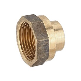 Rotguss Gewindefitting-Reduktionsmuffe 1'' IG x 1/2'' IG