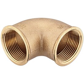 Rotguss Gewindefitting-Winkel 90� - 1 1/4'' IG x 1 1/4'' IG