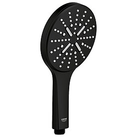 Handbrause Grohe Rainshower Smartactive 130, 3 Strahlarten, � 130 mm, phantom black - 22127KF0