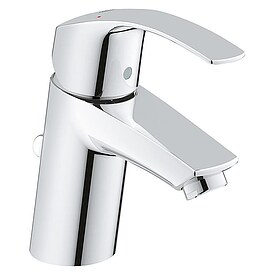 Waschtischmischer Grohe Eurosmart Standard S-Size, Ausladung 104 mm, mit Zugstange, chrom - 33265002