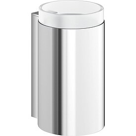 Glasbecher mit Halter Hewi System 900, chrom - 900.04.00040