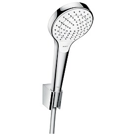 Handbrause-Set Hansgrohe Croma/Select S Vario/Porter S, Schlauch 1250 mm, wei/chrom - 26421400