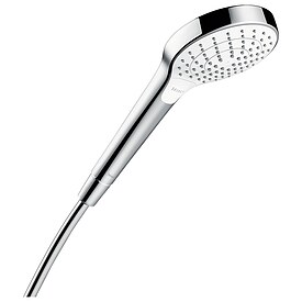 Handbrause Hansgrohe Croma Select S Vario, 4 Strahlarten, � 100 mm weiss/chrom - 26802400