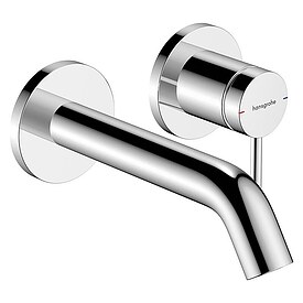 Wand-Waschtischmischer Hansgrohe Tecturis S, Ausladung 165 mm, unverschliebares Schaftventil - chrom - 73350000