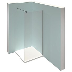Walk-In Glasduschwand H�ppe Design Pure mit Wandprofil, in versch. Gr��en