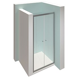 Pendeltr Hppe Alpha 2 Profil silber matt, Glas 5 mm, in versch. Gren