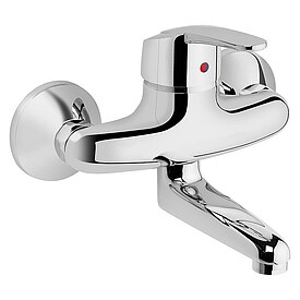 Wand-Spltischmischer Heinrich Schulte Nizza Schwenkauslauf, Ausladung 155 mm, chrom - Z078811-00010