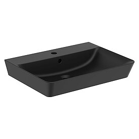 Waschtisch Ideal Standard Connect Air Cube 600 x 100 x 460 mm, schwarz matt - E0298V3